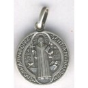 Médaille métal blanc - Saint Benoit, Saint Michel ou Fatima